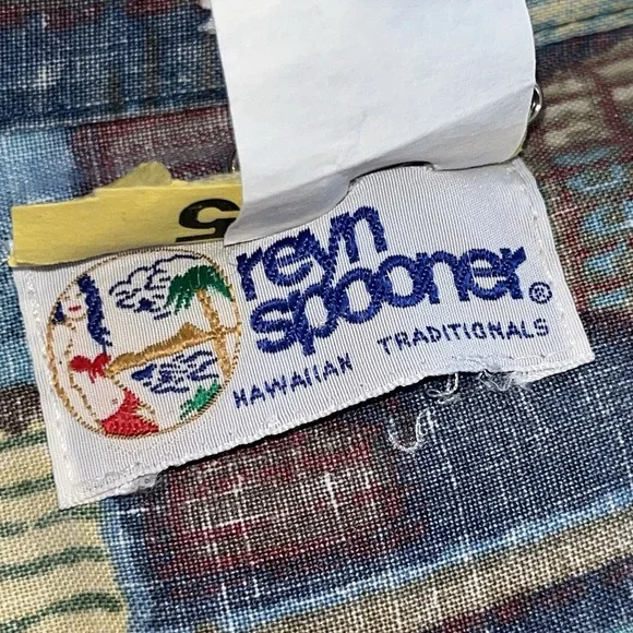 Vintage Reyn Spooner Camp Shirt Men XXL New England Americana 2002 4th Hawaiian - Picture 4 of 4